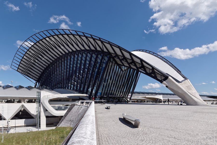 La gare TGV Lyon Saint-Exupéry coté Nord