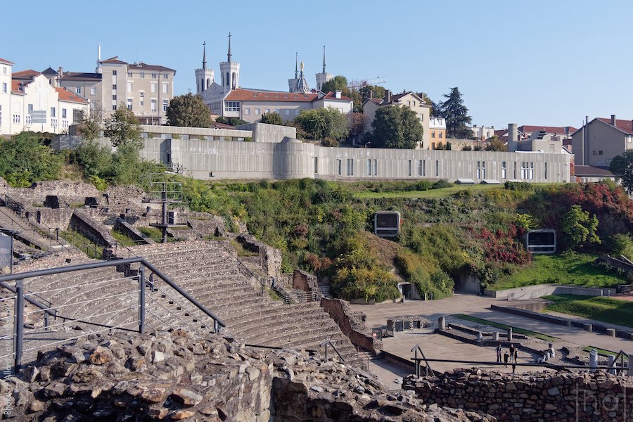The Lugdunum museum on the Fourvière hill in Lyon, France
