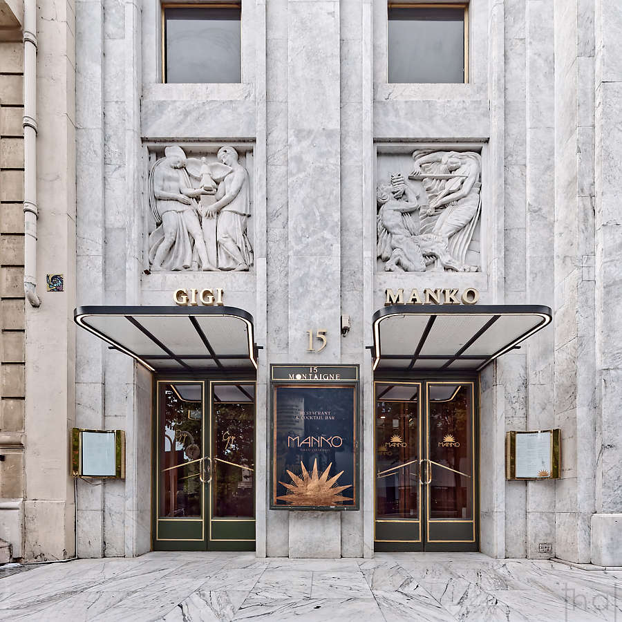 Entrées des restaurants GIGI et MANKO au Théâtre des Champs-Elysées