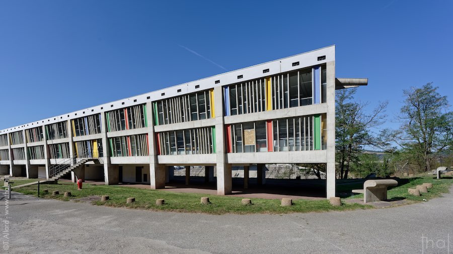North-east facade of Le Corbusier's Maison de la Culture