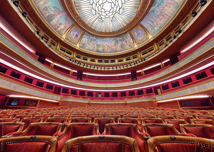 Vue de la grande salle du Théâtre des Champs-Elysées