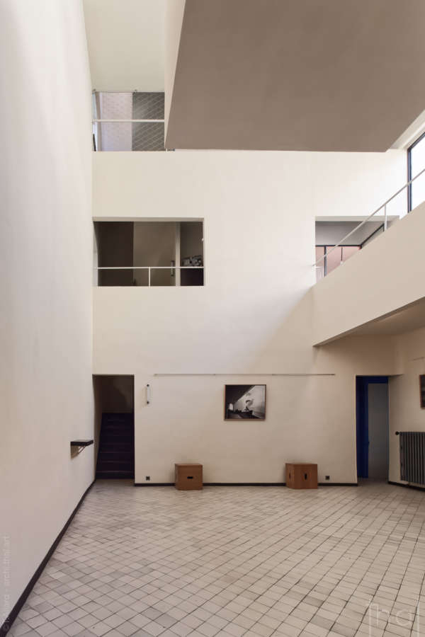 Reception hall of Le Corbusier's Maison La Roche