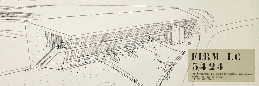 Plan of the Maison de la Culture at L'atelier Le Corbusier