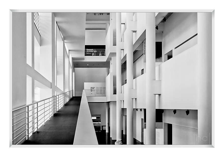 Access ramp inside MACBA in Barcelona